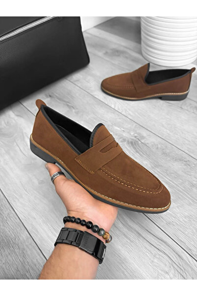 dehaine Mocasini pentru barbati, casual, din piele vegana, 12311, maro