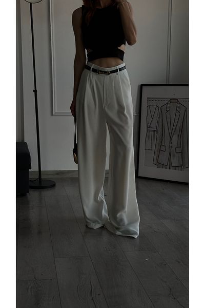 bonnline Palazzo Pants with Elastic Waist