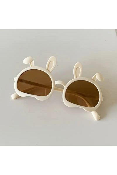 The Cloudish Shop Baby Children's Sunglasses Rabbit Figure - Cream