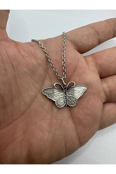 Herşey Nota Unisex Necklace with Butterfly Figure |   Elegant Design with 60 cm Chain