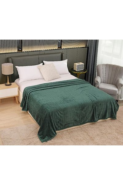 Unicorn Concept Patura cocolino, model romb, 200x230cm, Verde