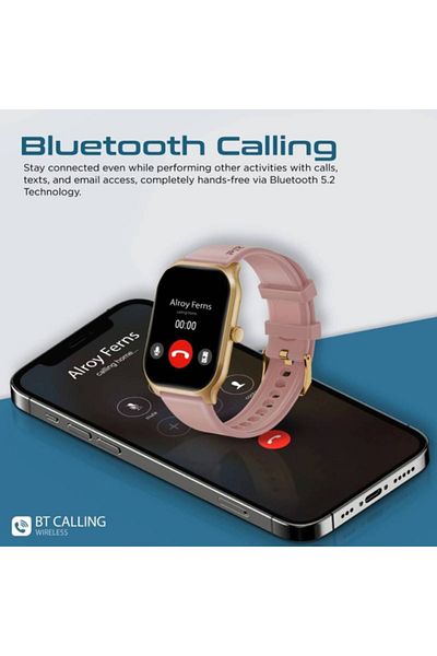 Promate XWatch-B2 Smartwatch – 2.01" Display, 7-Day Battery, 123+ Sports, Health Monitor – Gold