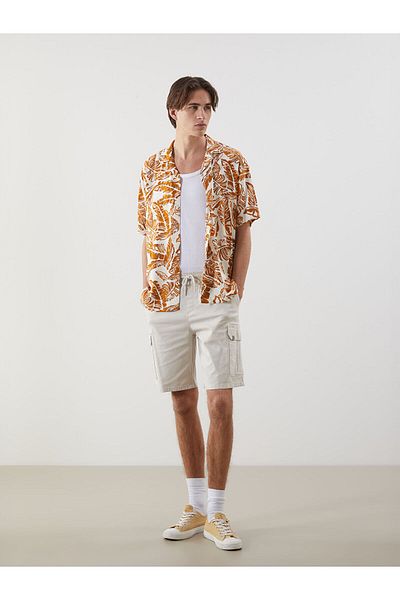 LC Waikiki Ανδρικό σορτς Cargo Standard Fit Gabardine