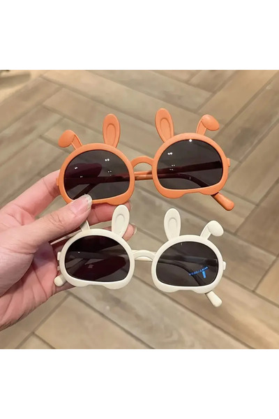 The Cloudish Shop Baby Children's Sunglasses Rabbit Figure - Cream
