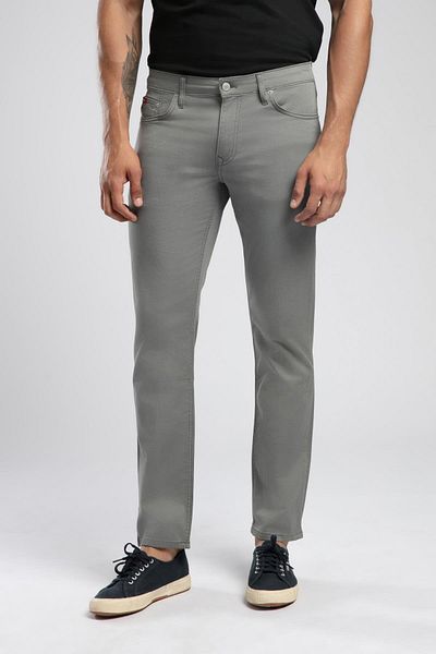 Lee Cooper Jagger normal waist slim fit straight leg gray men's pants