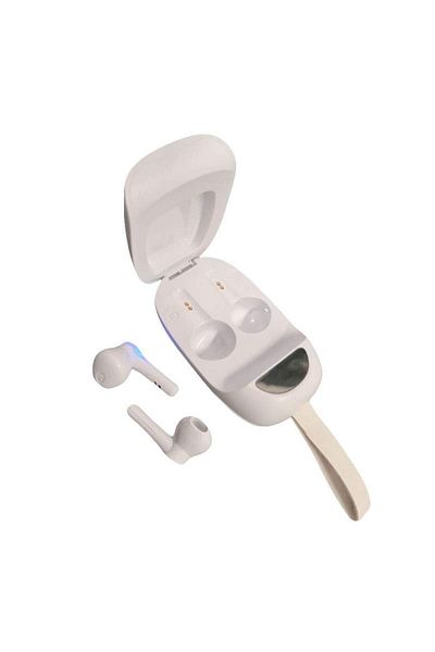 SIKS Căști Bluetooth ®, 5.0, microfon dual, apel HD, afișaj LED inteligent, wireless, cutie de încărcare