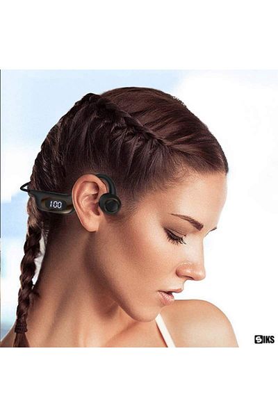 SIKS Wireless Sports Headphones with Bone Conduction, 6D Surround, 30 Hours Battery Life