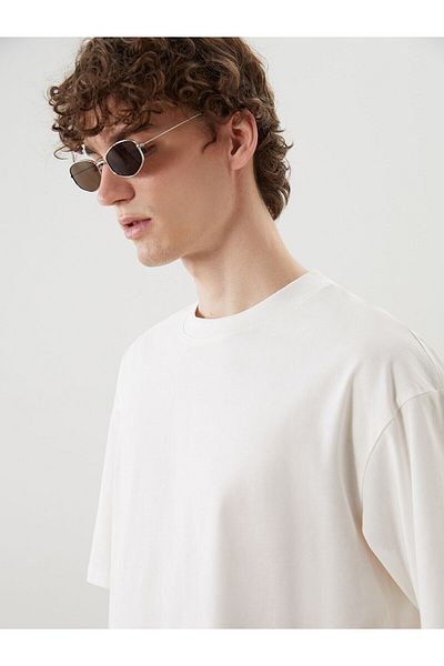 LC Waikiki Ανδρικό T-Shirt από βαμβακερό χτενισμένο λαιμό
