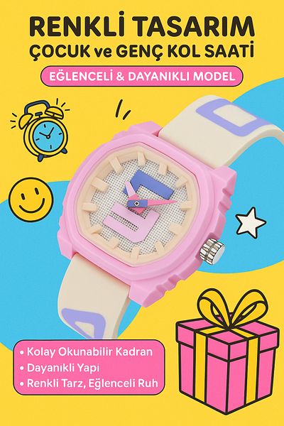 Enjoy Sanda Wristwatch Colorful Design Unisex Product Waterproof Fun Durable Model