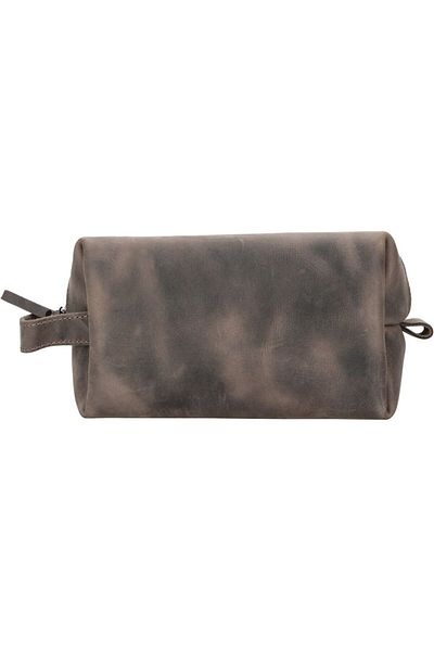 PLM Size XL Leather Care and Travel Bag - Antique Dark Brown