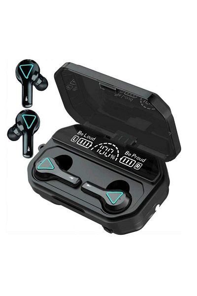 SIKS Căști wireless TWS SIKS®, fără fir, Bluetooth, sunet Hi-Fi, cutie de încărcare Powerbank 2000 mAh