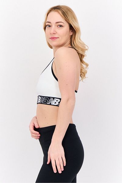 New Balance Women Non Padded Sports Bra, White