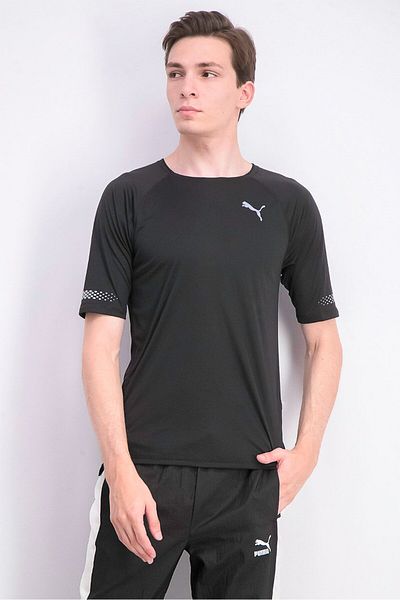 Puma Men Runner Id Short Sleeve Tee, Black