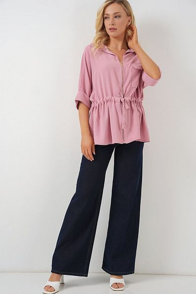 modaserdem Zippered Shirt 0721 - Powder