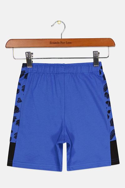Puma Kids Boy Sportswear Fit Outdoor Shorts, Blue/Black