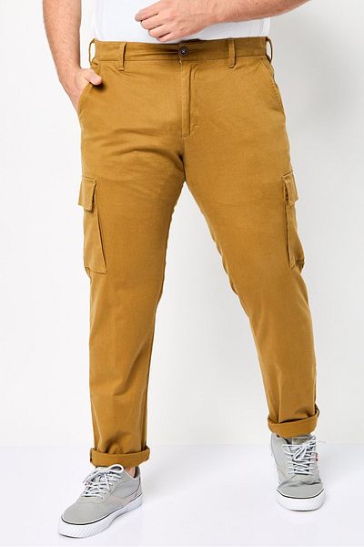 Harmont & Blaine Men Narrow Fit Embroidered Logo Cargo Pants, Brown