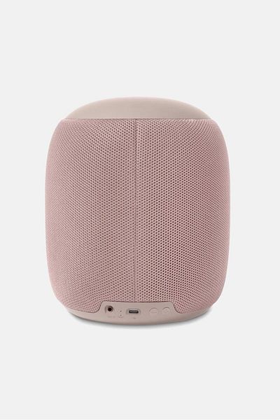 Tchibo Large Fabric Bluetooth Speaker, Old Pink