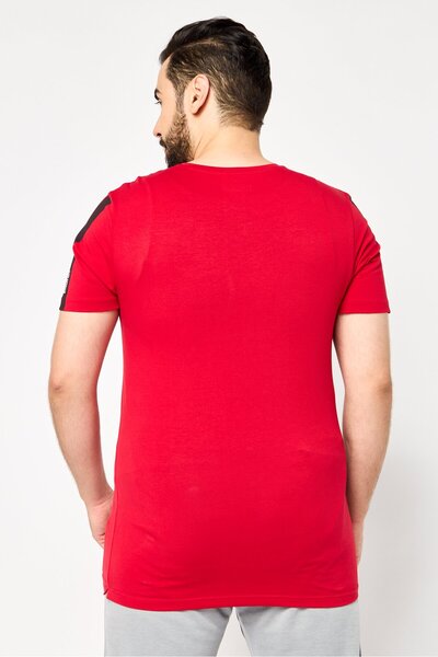 Scuderia Ferrari Men Slim Fit Short Sleeve Outdoor T-Shirt, Red