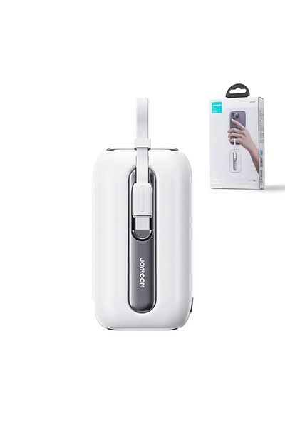 Joyroom JOYROOM JR-L 012 Mini Power Bank 22.5W 10000mAh with Dual Cables - White