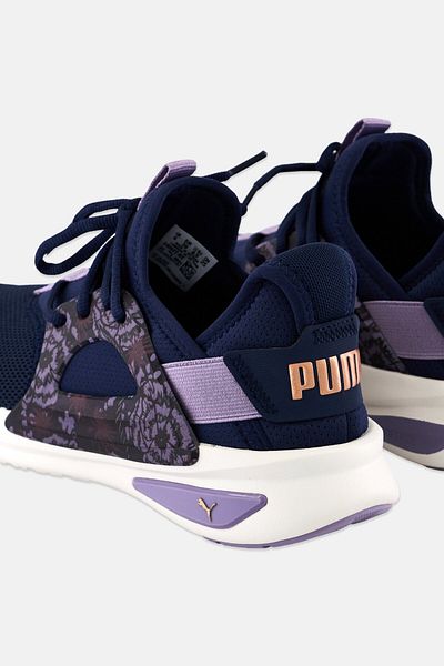 Puma Women Softride Enzo Evo W Blooms Lace Up Running Shoes, Navy