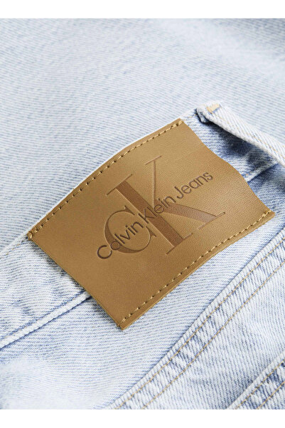 Calvin Klein Jeans Yüksek Bel Düz Paça Normal Açık Mavi Kadın Denim Pantolon J20J2251351AA
