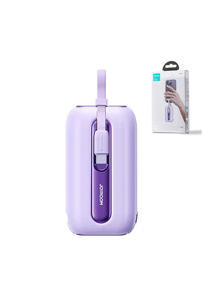 Joyroom JR-L 012 Mini Power Bank 22.5W 10000mAh with Two Cables - Purple