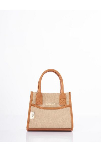 Kayra Geanta de panza cu logo Bej-Camel