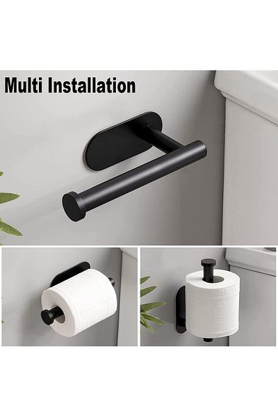 fulina Toilet Paper Holder Self Adhesive,304 Stainless Steel,for Kitchen Bathroom Utility Hooks