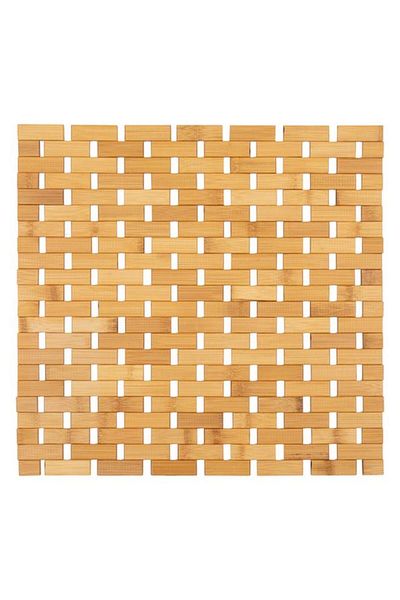 Generic Tendance Bamboo Anti-Slip Bathroom Duckboard Brown and Beige 45 x 45cm 7408195