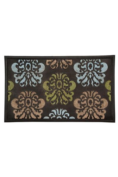 Generic HONEY BEE Demask Texture Printed Door Mat Multicolor 45 x 75cm