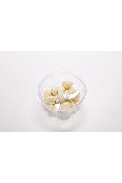 Generic مفرمة خضراوات يدوية متينة من بارفيت، لون أبيض وشفاف، سعة 900 مل، A398-C