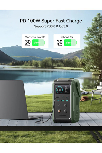 Joyroom JR-PBF10 Power Bank 100W with Retractable Light, 75000mAh