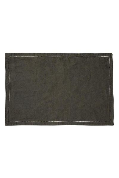 Generic Secret de Gourmet Elina Rectangular Placemat Green Khaki 45 x 30cm 188953C