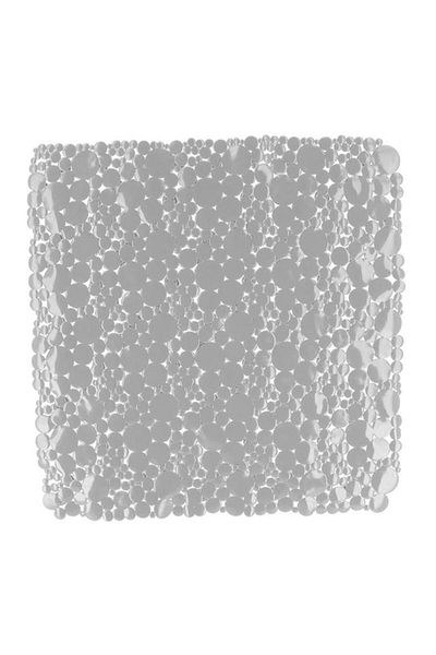 Generic EVIDECO PVC Non-Slip Square Shaped Shower Mat with Bubbles Pearl 50 x 50cm 7216182