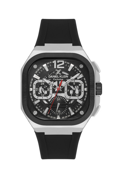 Daniel Klein Dk.1.14008-1 Exclusive All Functions Active Steel Case Silicone Cord 3 Atm Water Resistant