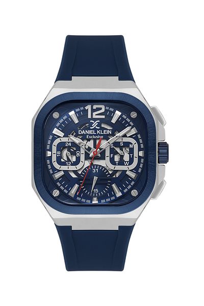 Daniel Klein Dk.1.14008-2 Exclusive All Functions Active Steel Case Silicone Cord 3 Atm Water Resistant