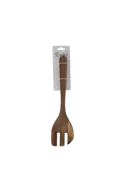 Generic شوكة مطبخ من خشب الأكاسيا عالية الجودة وصديقة للبيئة من Bien Servi، لونها بني، مقاس 36 × 9 سم، C02-2378
