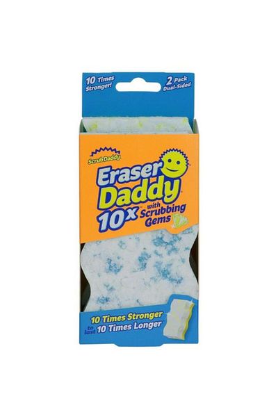 Generic Scrub Daddy 2-Piece 10x Strong and Durable Sponge Eraser Assorted Color 9040840