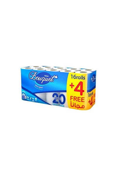 Generic Sanita 20-Piece Bouquet High Absorption Toilet Paper Roll Set White TT32EB2020P11