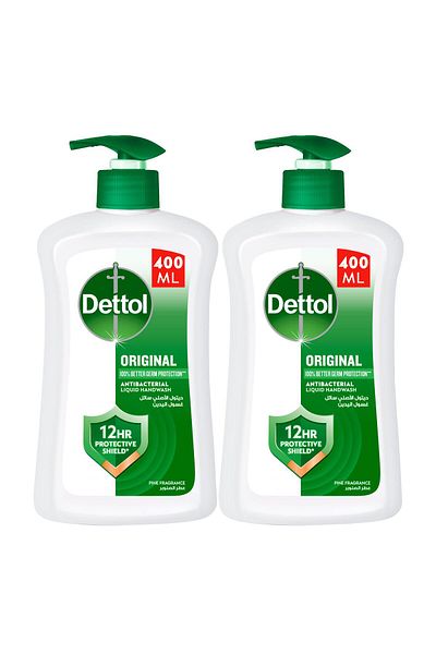 Dettol Original Anti-Bacterial Hand Wash Pine Scent Value Pack 2 x 400 ml