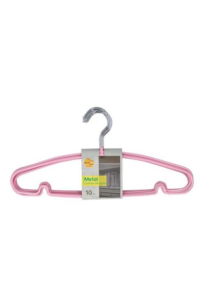 Generic HONEY BEE 10-Piece Metal Cloth Hanger Multicolor MHS266