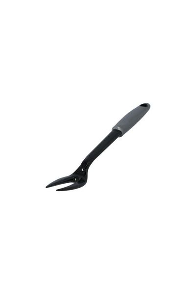 Generic شوكة لحوم بمقبض نايلون من Chef Craft سهلة الاستخدام وآمنة للاستخدام في غسالة الأطباق باللونين الأسود والرمادي مقاس 13 بوصة 12040