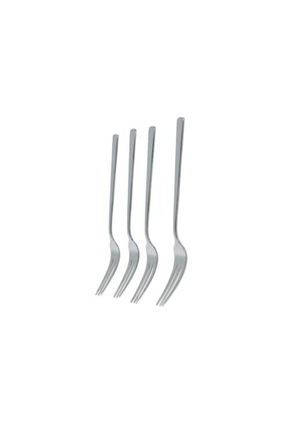 Generic Amefa 4-Piece Moderno 18/10 Stainless Steel Dishwasher Safe Cake Fork Silver 1923X1VDXCAN4