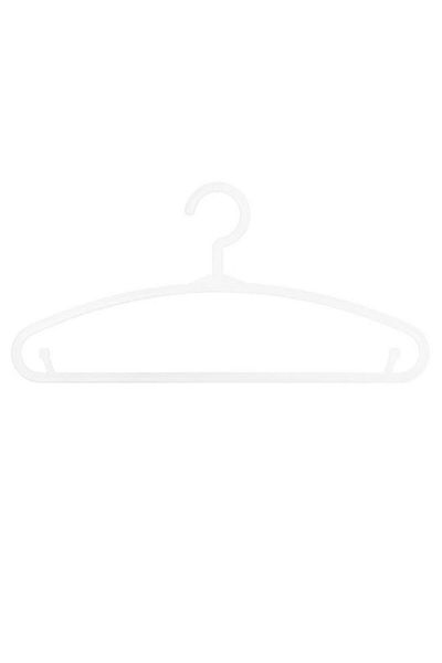 Generic atmosphera 6-Piece High Quality Polypropylene Cloth Hanger Set White 158462C