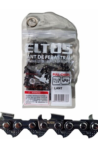 Eltos Motorlu Testere Zinciri: Zincir Adımı 3/8, Pala Oluğu: 1,3 Mm, T50 - 25 Diş