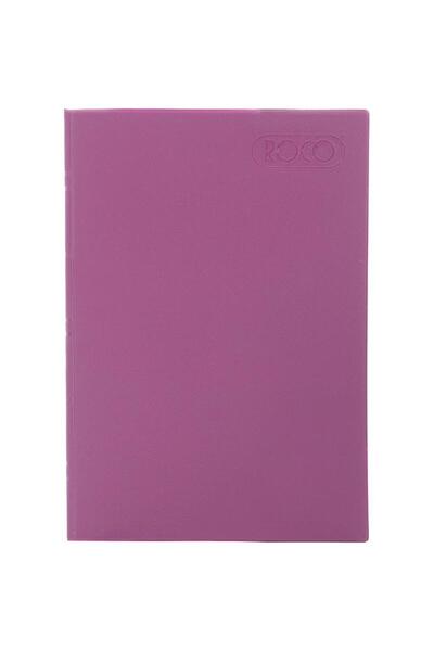 Roco Neon Notebook A4 40 Sheets Lined Purple