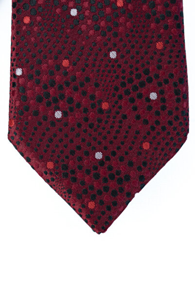 Oppland Men's Tie Classic Handkerchief Stylish Easy Shape Space Paledo Patterned Slim Fit Wide Design