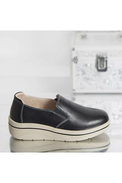 MODA STİL Platform shoes nataly black genuine leather, 39