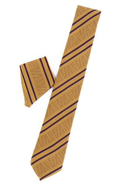 Oppland Men's Tie Classic Handkerchief Stylish Easy Shape Space Artenio Patterned Slim Fit Wide Design