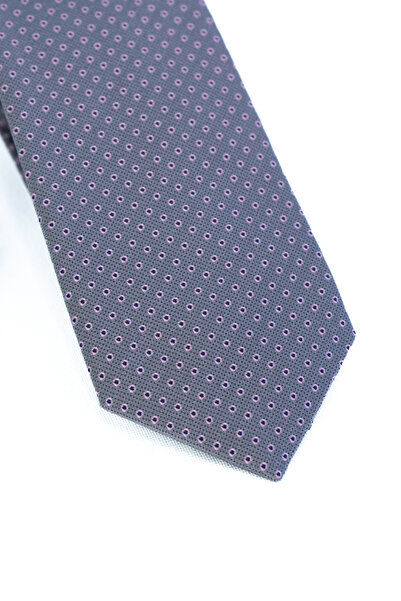 Oppland Men's Tie Classic Handkerchief Stylish Easy to Shape Lecco Patterned Slim Fitwide Design